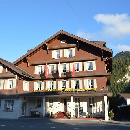Hotel Garni Rosslipost Unteriberg Bagian luar foto